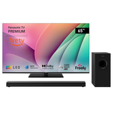 Panasonic TV-65W80AEY W80 Series 65 inch 4K Ultra HD LED Smart TV, 2024, Fire TV, Freely, Dolby Vision & Atmos, Alexa Voice Control, Airplay, Black .Fire TV SC-HTB600EBK Home Theatre Soundbar with Bluetooth and Dolby AtmosEnergy Class E