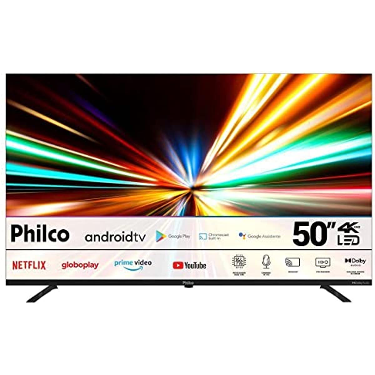 Smart Tv 50" Uhd 4k Philco PTV50G10AG11SK Android Tv - Bivolt