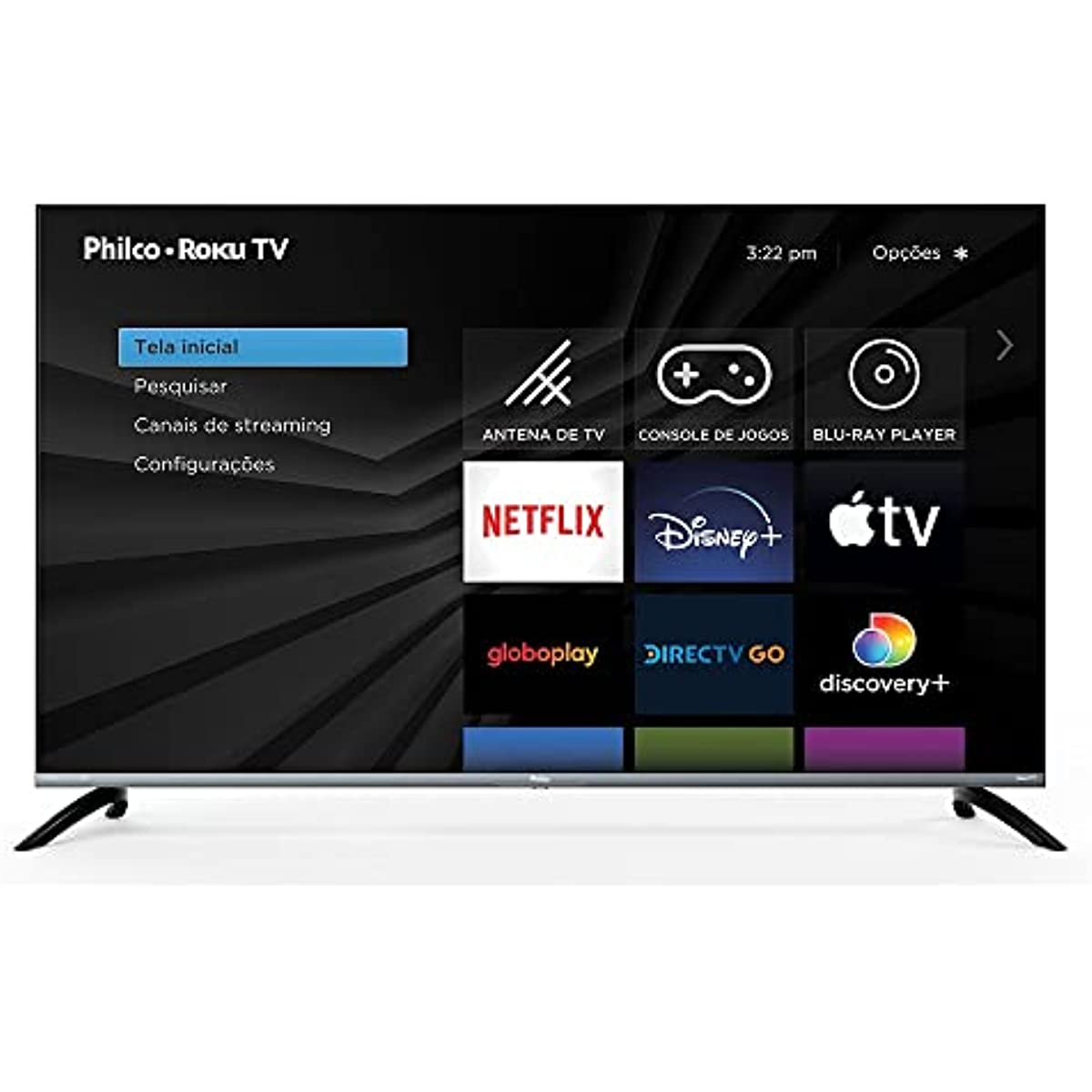 Smart TV LED 50" 4K UHD Philco PTV50G70R2CSGBL - Roku TV