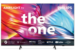 Philips Ambilight 43-75PUS8909 4K LED Smart TV - 43-75-Zoll Display mit pixel-präziser Ultra HD Titan OS Plattform und Dolby Atmos-Klang. Funktioniert mit Alexa und Google Sprachassistent – Anthrazitgrau